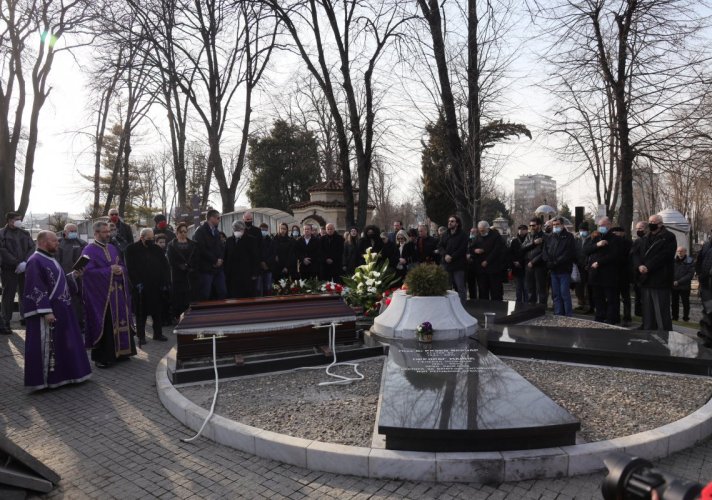 Првак Драме Народног позоришта у Београду Борис Kомненић сахрањен у Алеји заслужних грађана на Новом гробљу у Београду