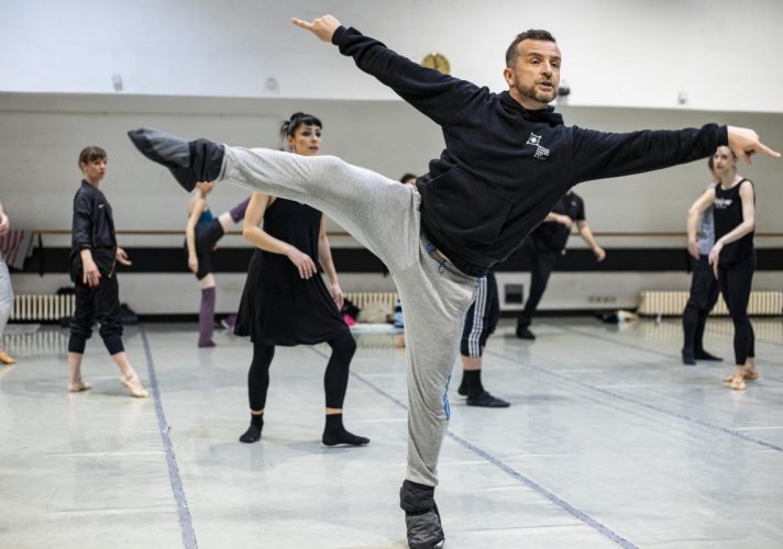 An Audition Held for a New Ballet Premiere